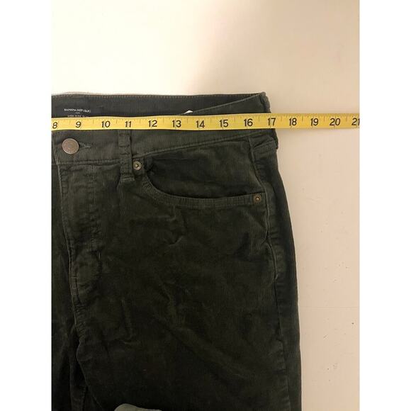 Banana Republic High-Rise Slim Corduroy Pant in Mallard Green - Picture 5 of 8